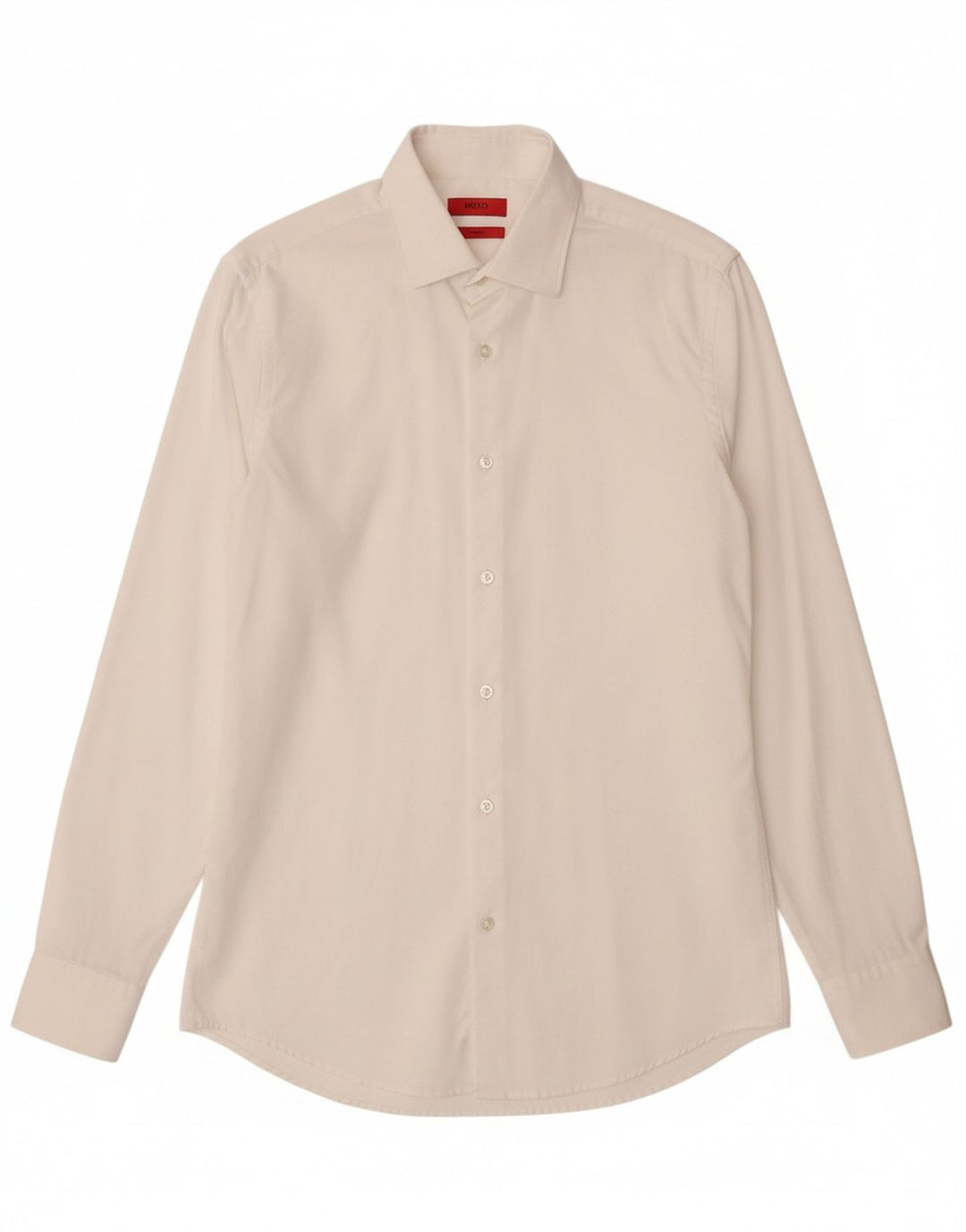 HUGO BOSS Camisa masculina slim fit tamanho 38 15 médio branco