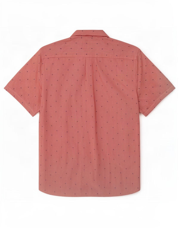Camisa masculina Superdry de manga curta regular fit 3XL algodão listrado vermelho