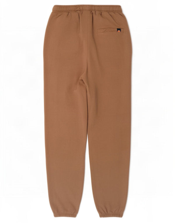 Calça de treino feminina Ellesse Joggers UK 12 algodão marrom médio
