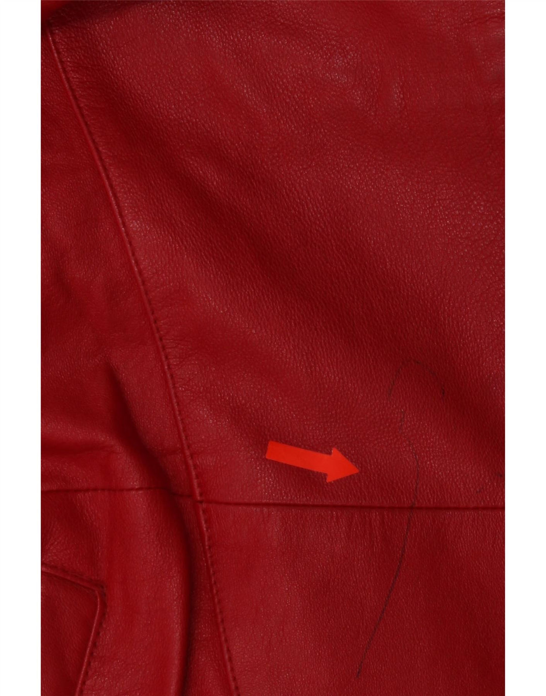 Casaco de couro feminino D'Enver UK 18 XL couro vermelho
