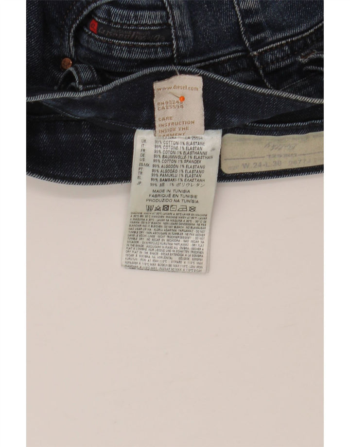 DIESEL Jeans Slim Feminino W24 L30 Azul Algodão