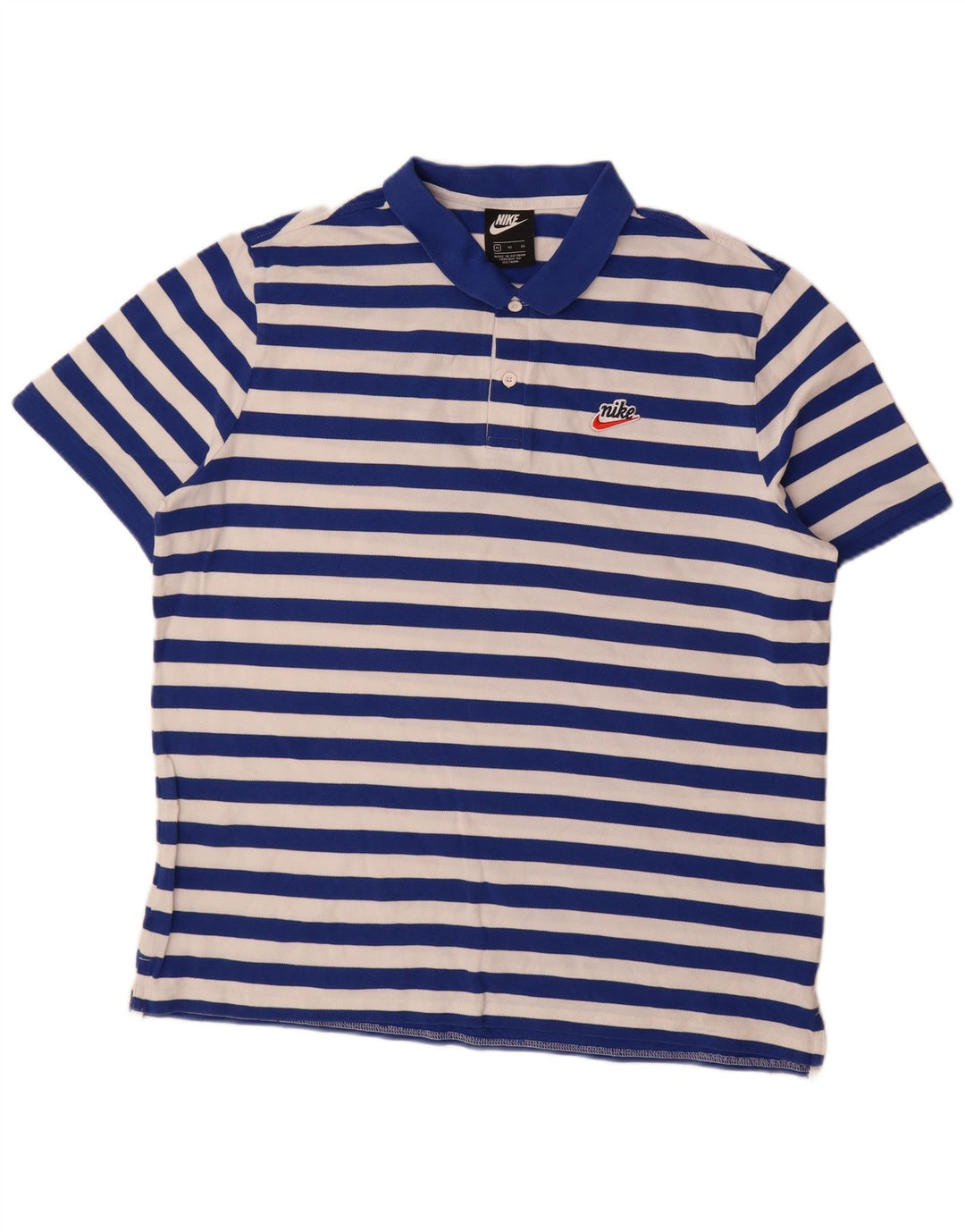 Camisa polo masculina Nike XL azul algodão