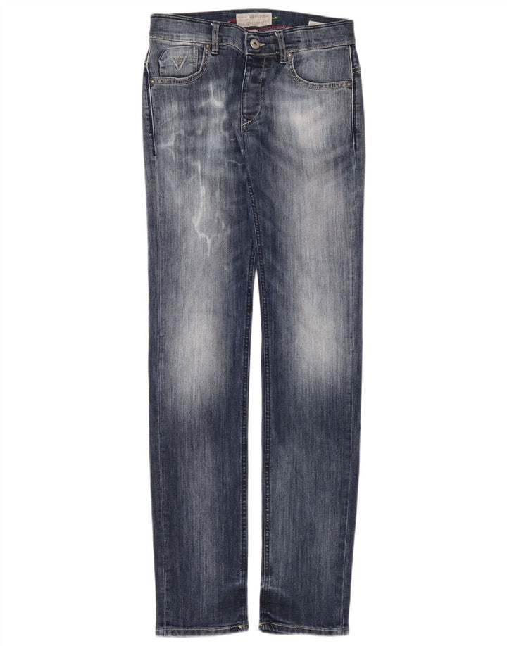 Fifty Four Womens Dorar Slim Jeans W28 L34 Azul Algodão