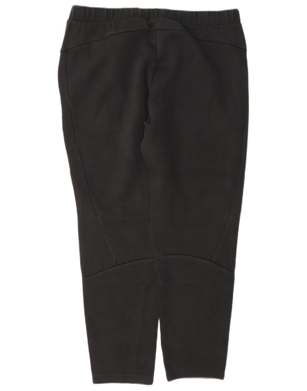 Calça de treino feminina Puma UK 14 grande algodão preto