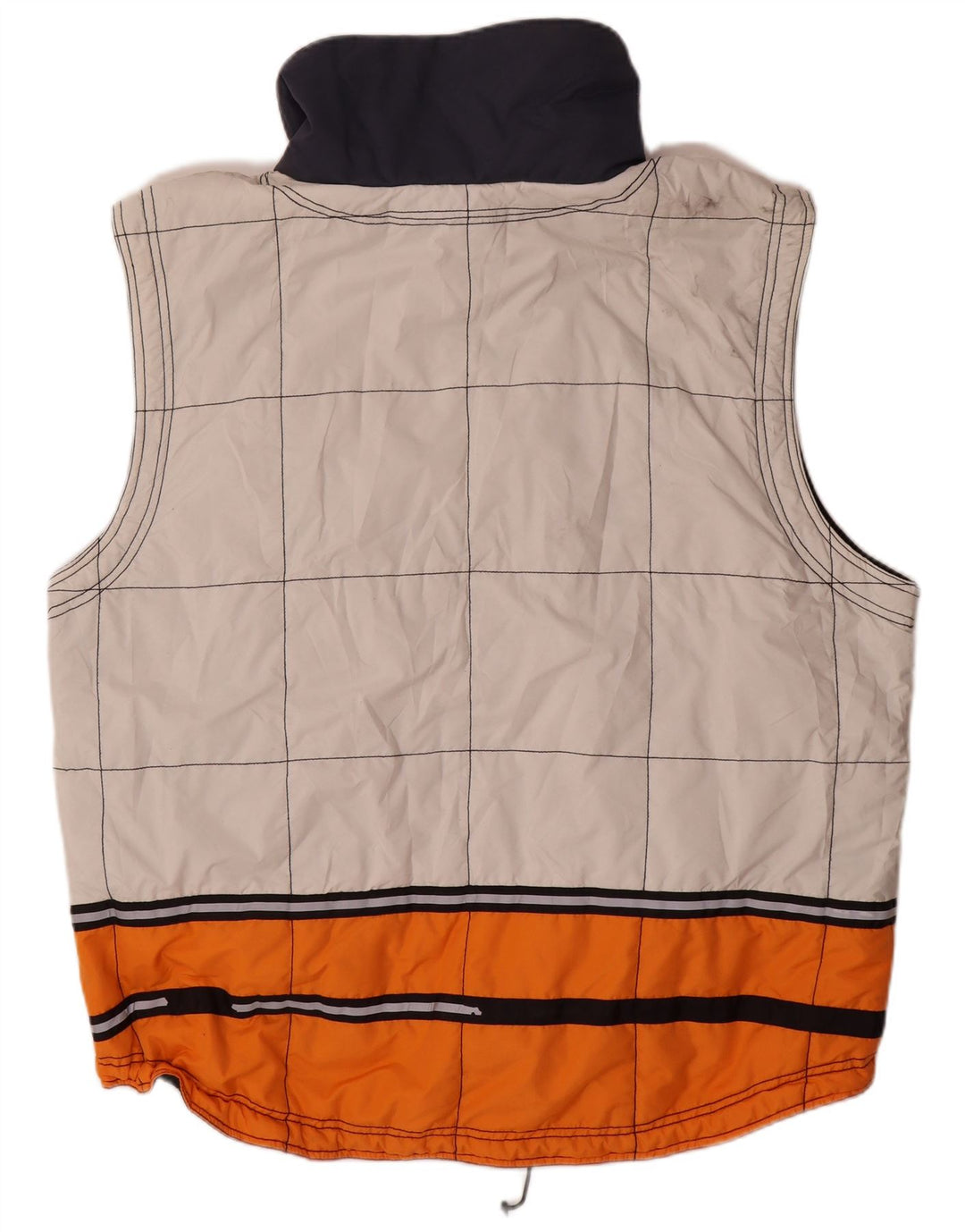 Colete masculino acolchoado de ajuste solto KILLTEC UK 40 grande bloco colorido branco