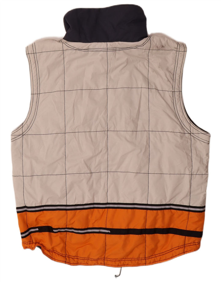 Colete masculino acolchoado de ajuste solto KILLTEC UK 40 grande bloco colorido branco