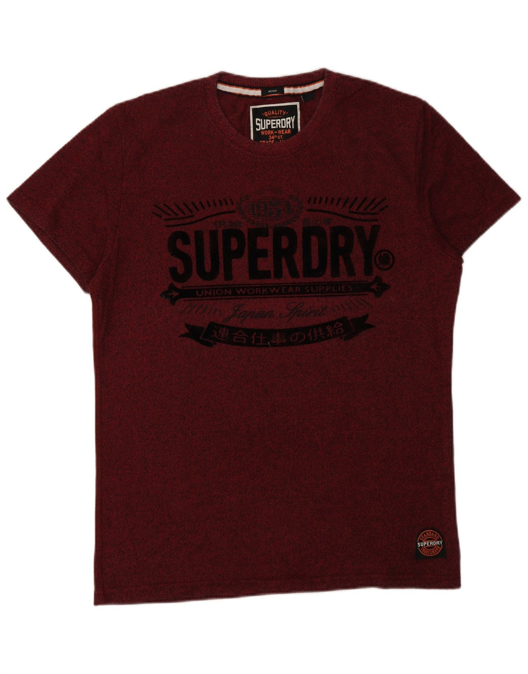 Camiseta gráfica masculina SUPERDRY Top médio marrom