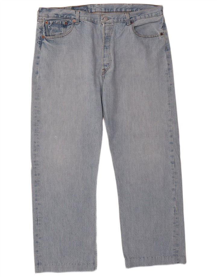 Levi's Masculino 501 Straight Jeans W40 L28 Azul Algodão