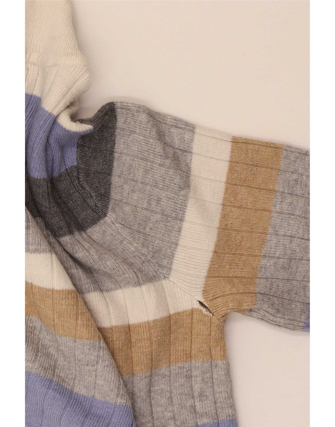 Suéter feminino Marks & Spencer com gola tartaruga Reino Unido 8 pequeno multicolorido