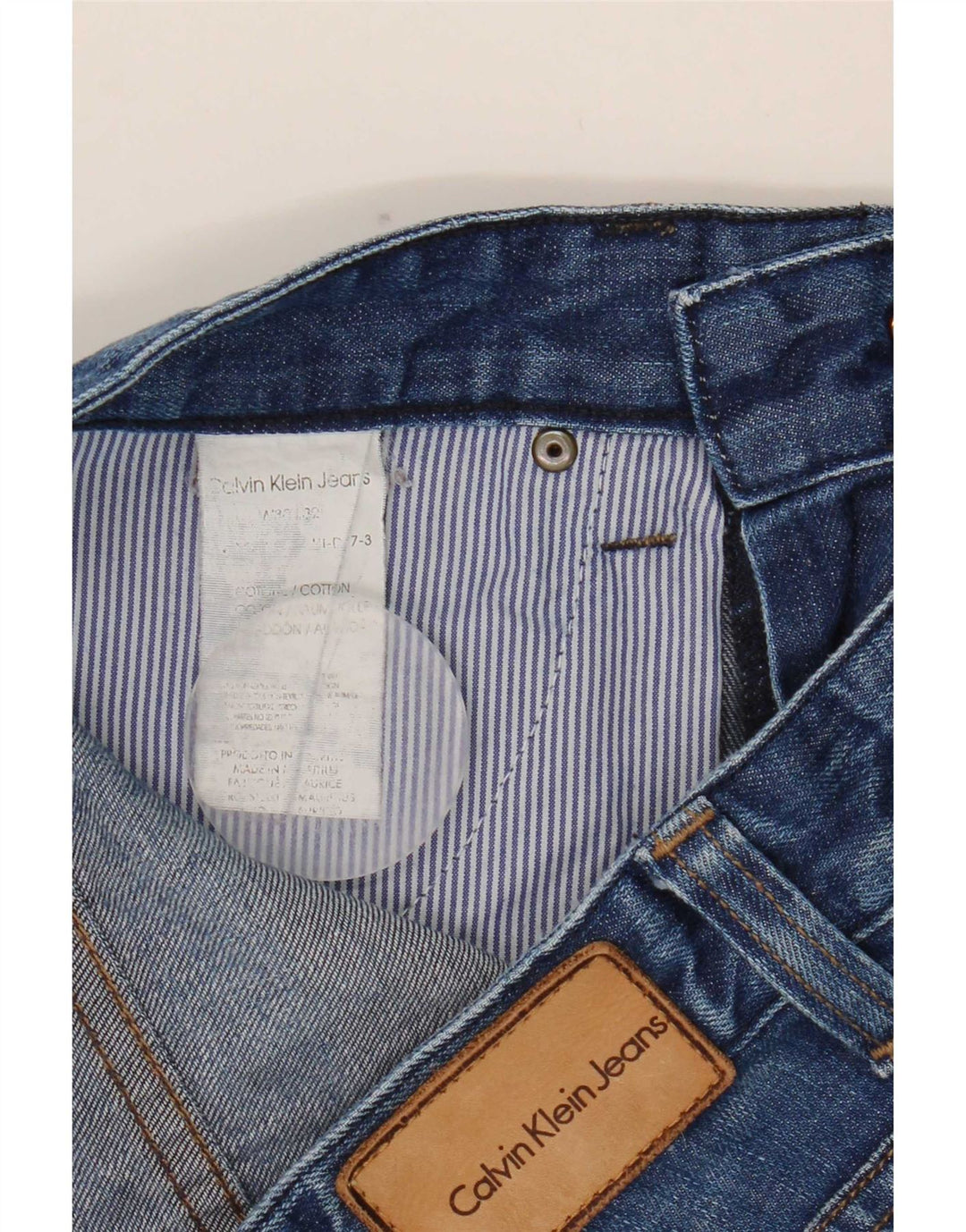 Calvin Klein Jeans Slim Feminino W30 L32 Azul Algodão