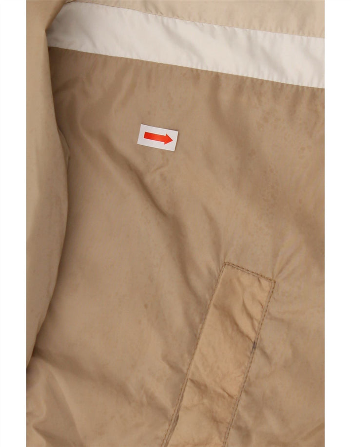 TRUSSARDI Mens Bomber Jacket IT 48 Medium Beige Colourblock
