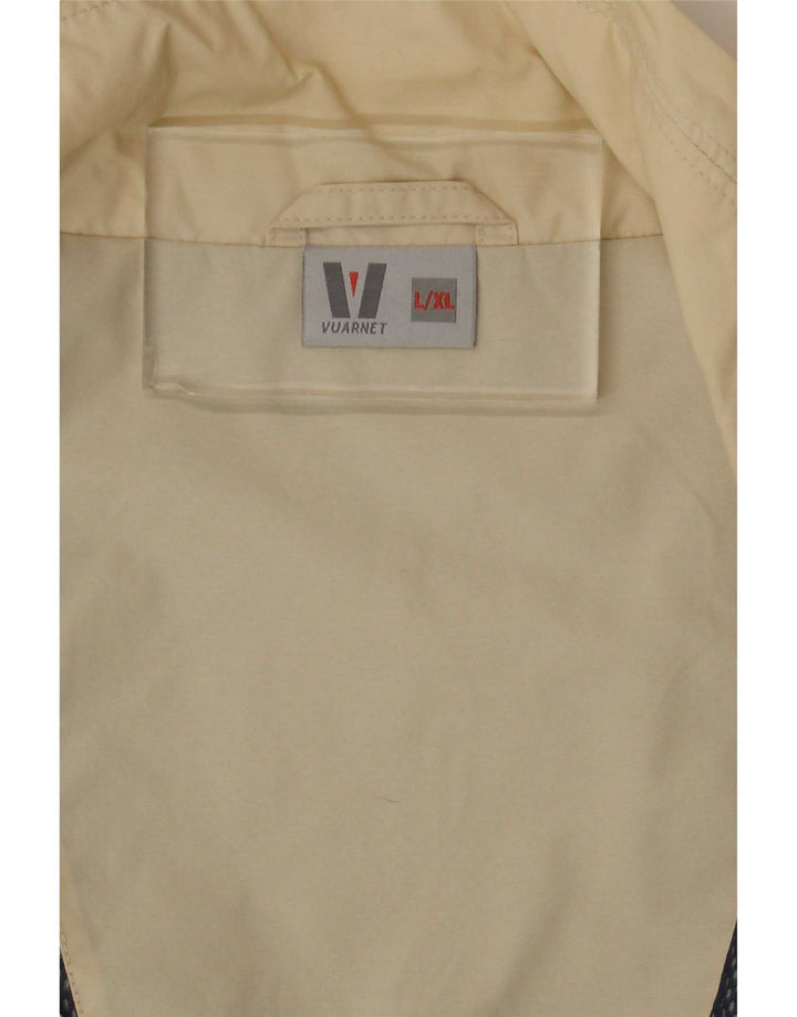Jaqueta bomber masculina Vuarnet de ajuste solto Reino Unido 40 grande bege