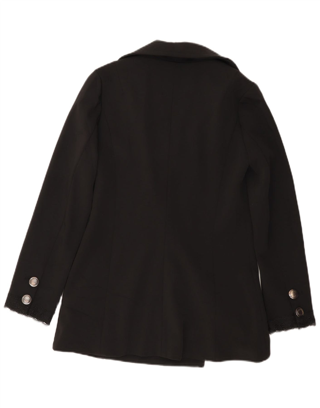 Denny Rose Womens Pea Coat UK 10 Pequeno Poliéster Preto