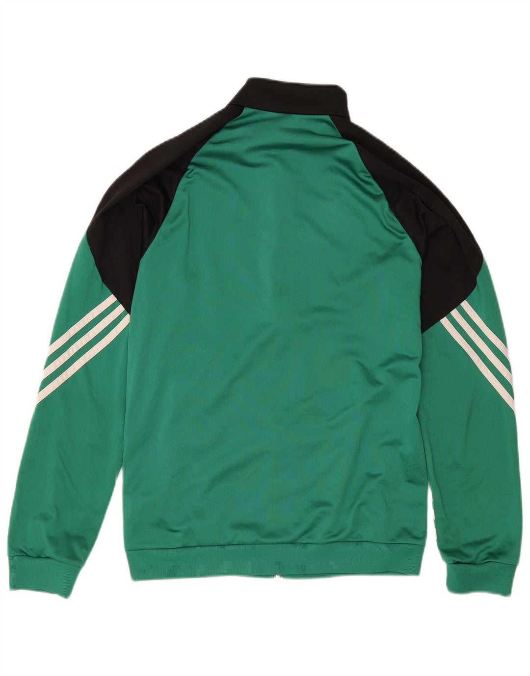 Adidas Mens Treino Top Jacket Pequeno Verde Colorblock Poliéster