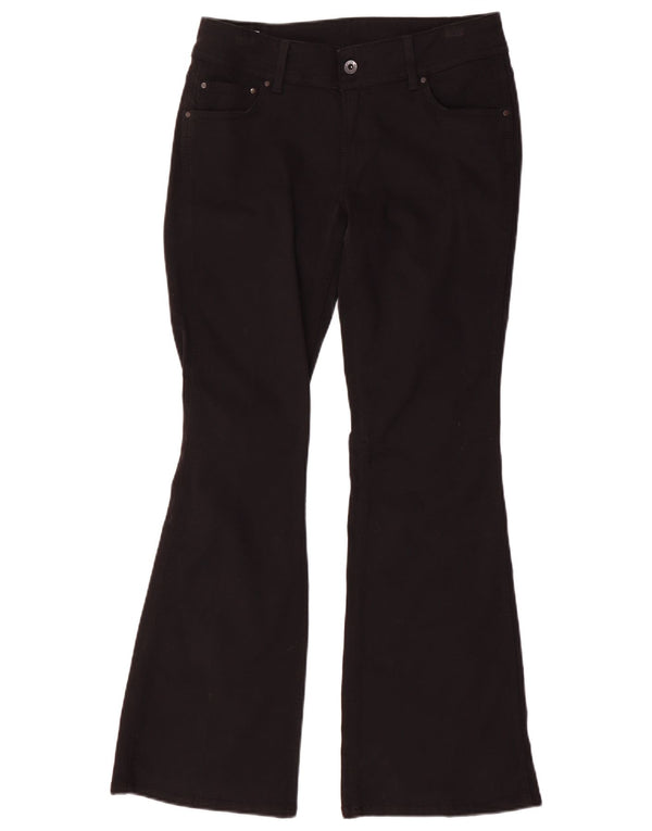 PEPE Jeans Feminino Pimlico Mid Rise Flared W28 L30 Algodão Preto
