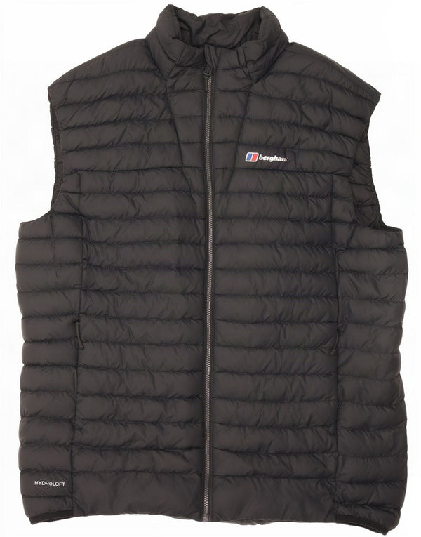Berghaus Mens acolchoado Gilet UK 44 2XL Poliamida preta
