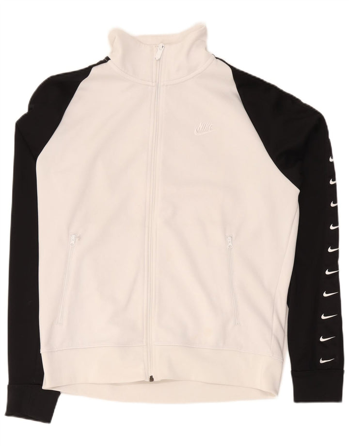 Jaqueta masculina Nike Graphic Tracksuit Top Médio Branco Colorblock Poliéster