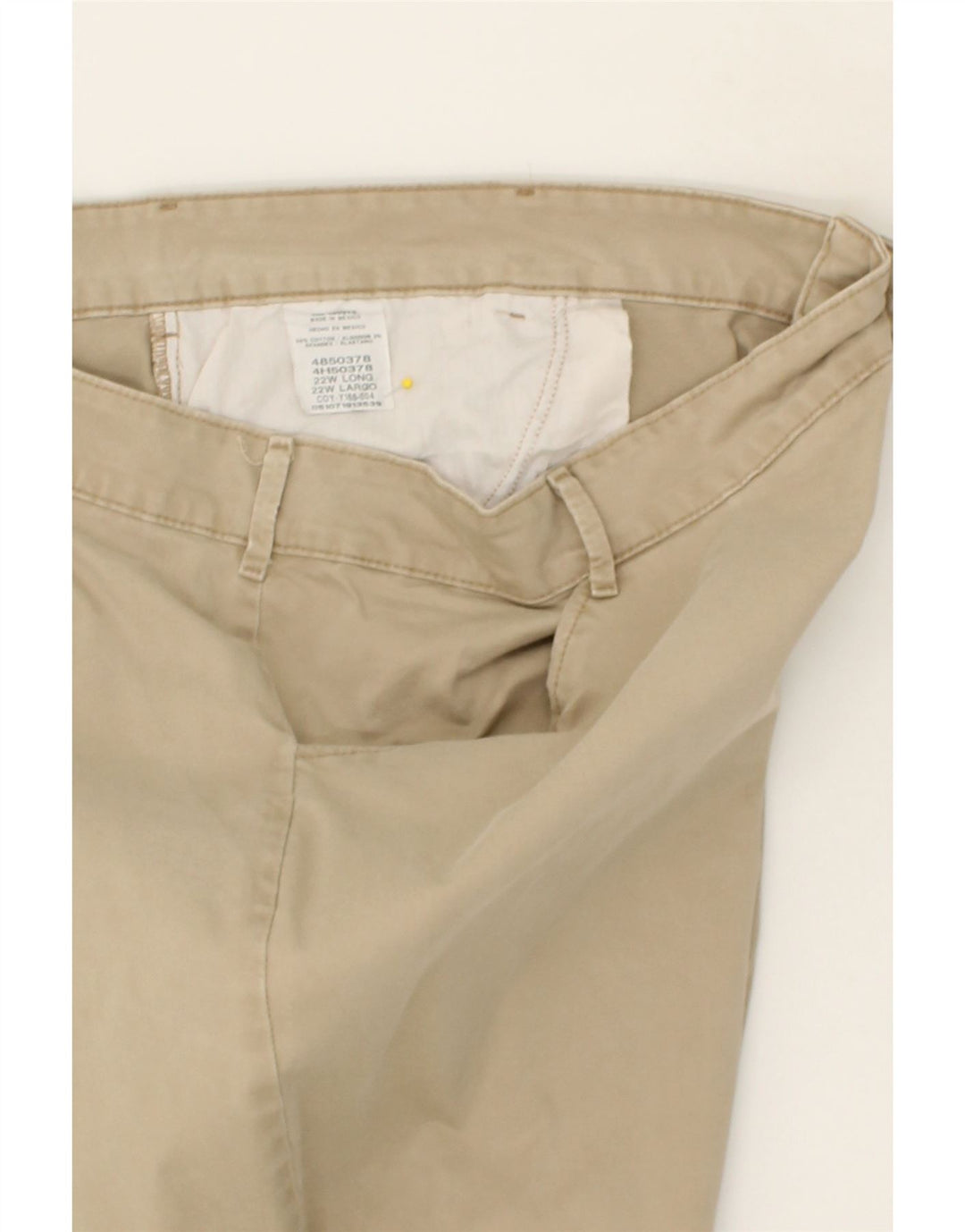 LEE Womens Straight Chino Trousers US 22 3XL W44 L32 Beige Cotton Vintage Lee and Second-Hand Lee from Messina Hembry 