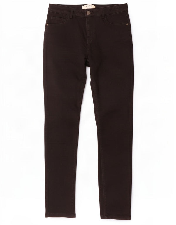 Calça jeans feminina Fat Face Jegging skinny UK 12 médio W30 L29 algodão preto
