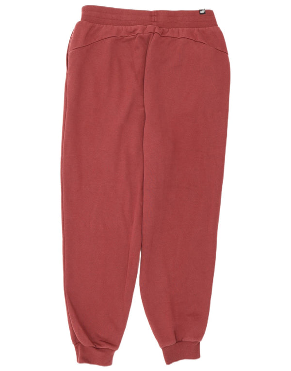 Calça esportiva masculina Puma Joggers grande algodão Borgonha