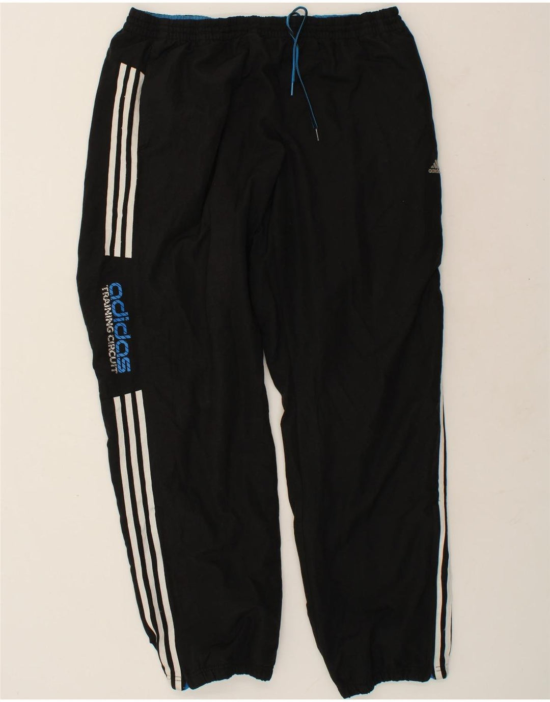 ADIDAS Mens Graphic Tracksuit Calças Joggers 2XL Poliéster Preto