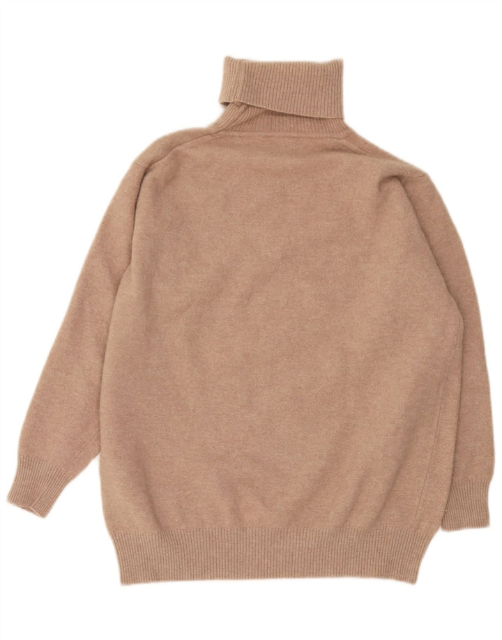Suéter feminino Max Mara com gola redonda para fim de semana Reino Unido 12 médio bege