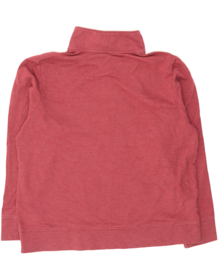 EDDIE BAUER Womens Zip Neck Sweatshirt Jumper UK 18 XL Red Cotton Vintage Eddie Bauer and Second-Hand Eddie Bauer from Messina Hembry 