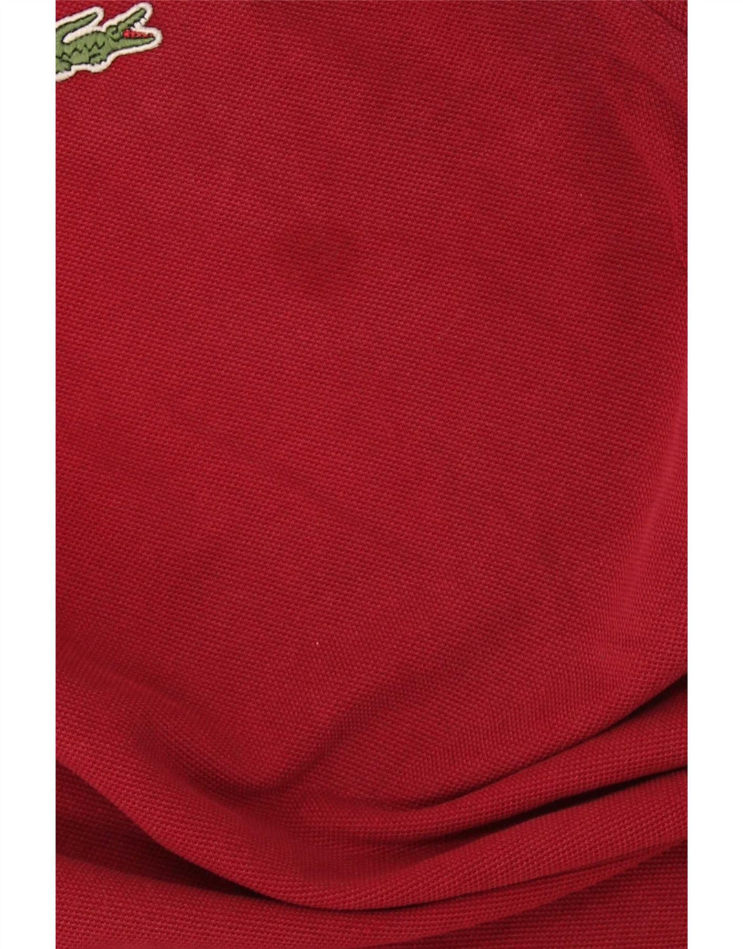 Camisa polo masculina Lacoste tamanho 4 médio algodão vermelho