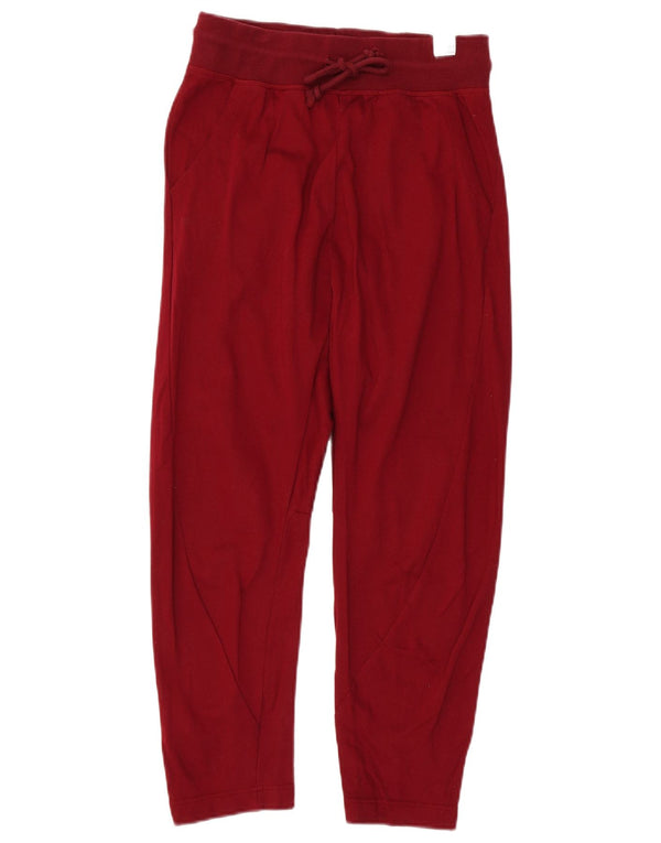 Adidas Womens Tracksuit Calças Joggers UK 8 Pequeno Algodão Vermelho
