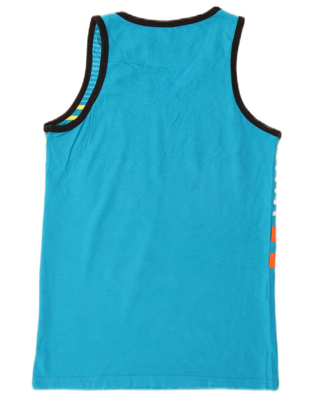 Hard Rock Cafe Masculino Malta Vest Top Pequeno Algodão Listrado Azul