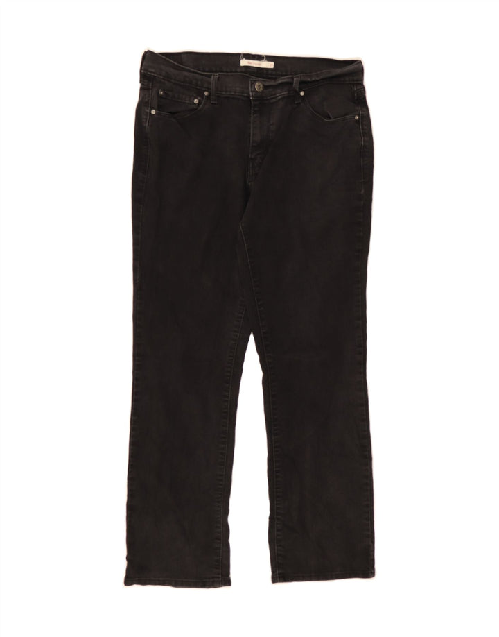 LEVI'S Womens 505 Straight Jeans W31 L27 Black Cotton Vintage Levi's and Second-Hand Levi's from Messina Hembry 