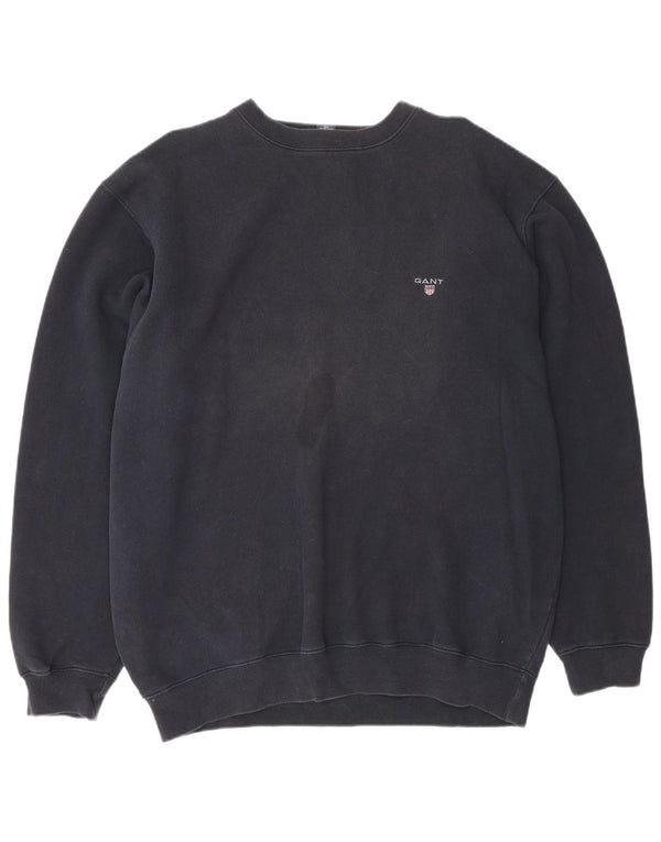 Gant moletom masculino jumper XL azul marinho algodão