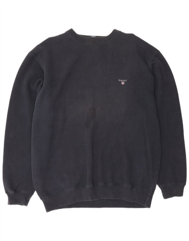 Gant moletom masculino jumper XL azul marinho algodão