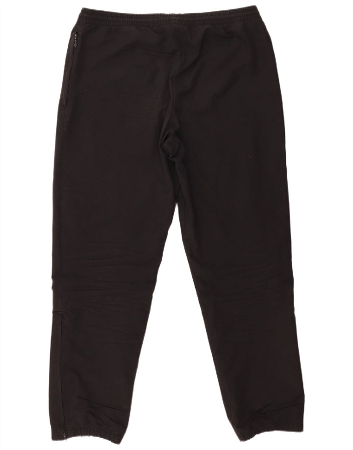 Calça de treino masculina Adidas Joggers UK 40/42 poliéster preto médio