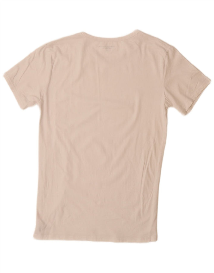 Camiseta masculina TOMMY HILFIGER de algodão branco médio