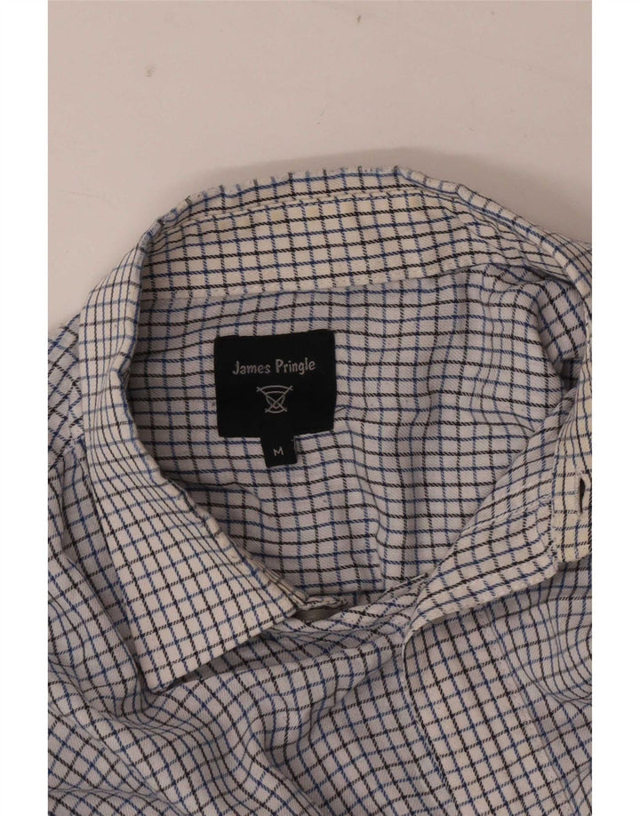 Camisa masculina James Pringle média xadrez branca
