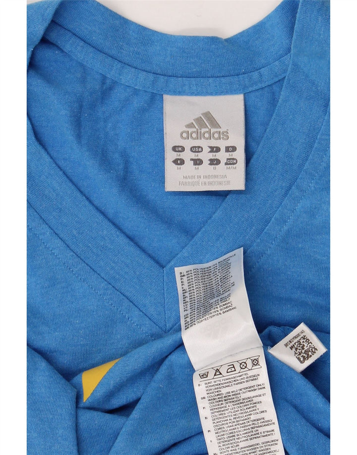 ADIDAS Mens Graphic Vest Top Médio Poliéster Azul