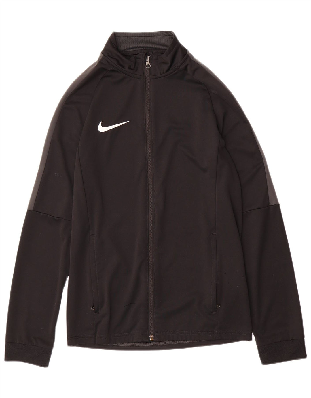 Nike Mens Dri Fit Tracksuit Top Jacket Pequeno Poliéster Preto