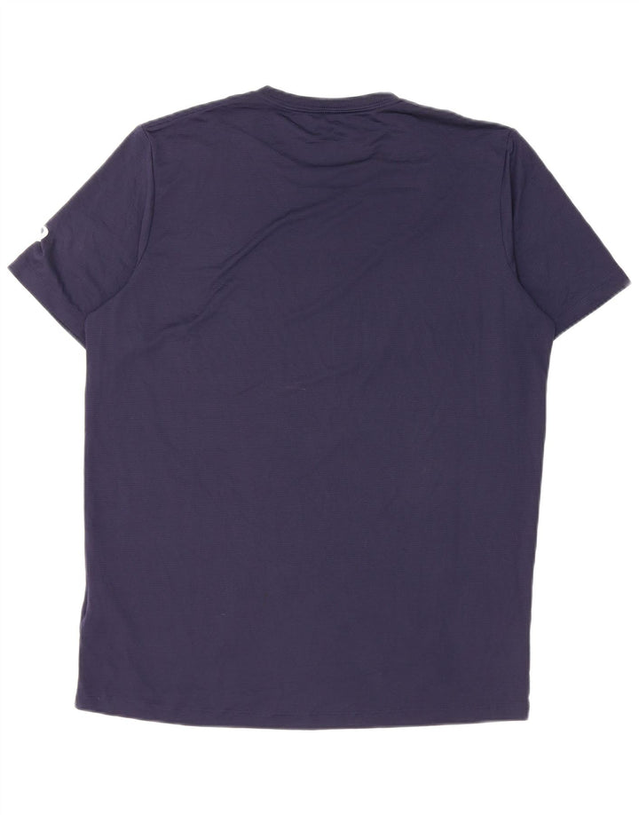 Camiseta Asics masculina gráfica grande poliéster azul marinho