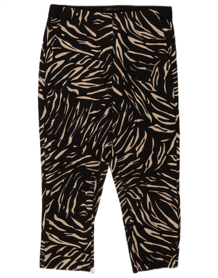 Calça capri feminina Marks & Spencer Reino Unido 12 médio W30 L21 preta