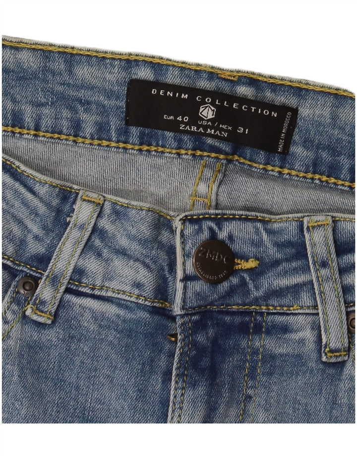Zara Jeans Skinny Masculino EU 40 Médio W31 L29 Azul
