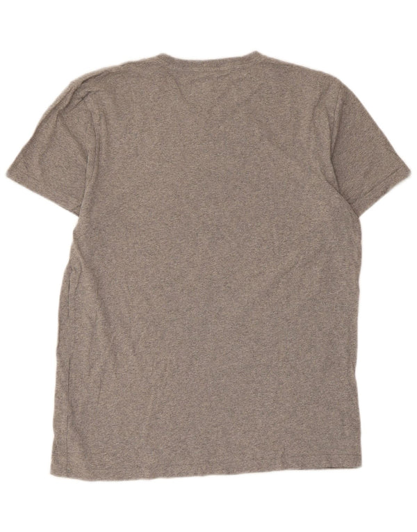 Lee Mens T-Shirt Top Medium Grey Flecked Cotton