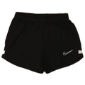 Shorts esportivos femininos Nike UK 8 pequenos pretos colorblock poliéster