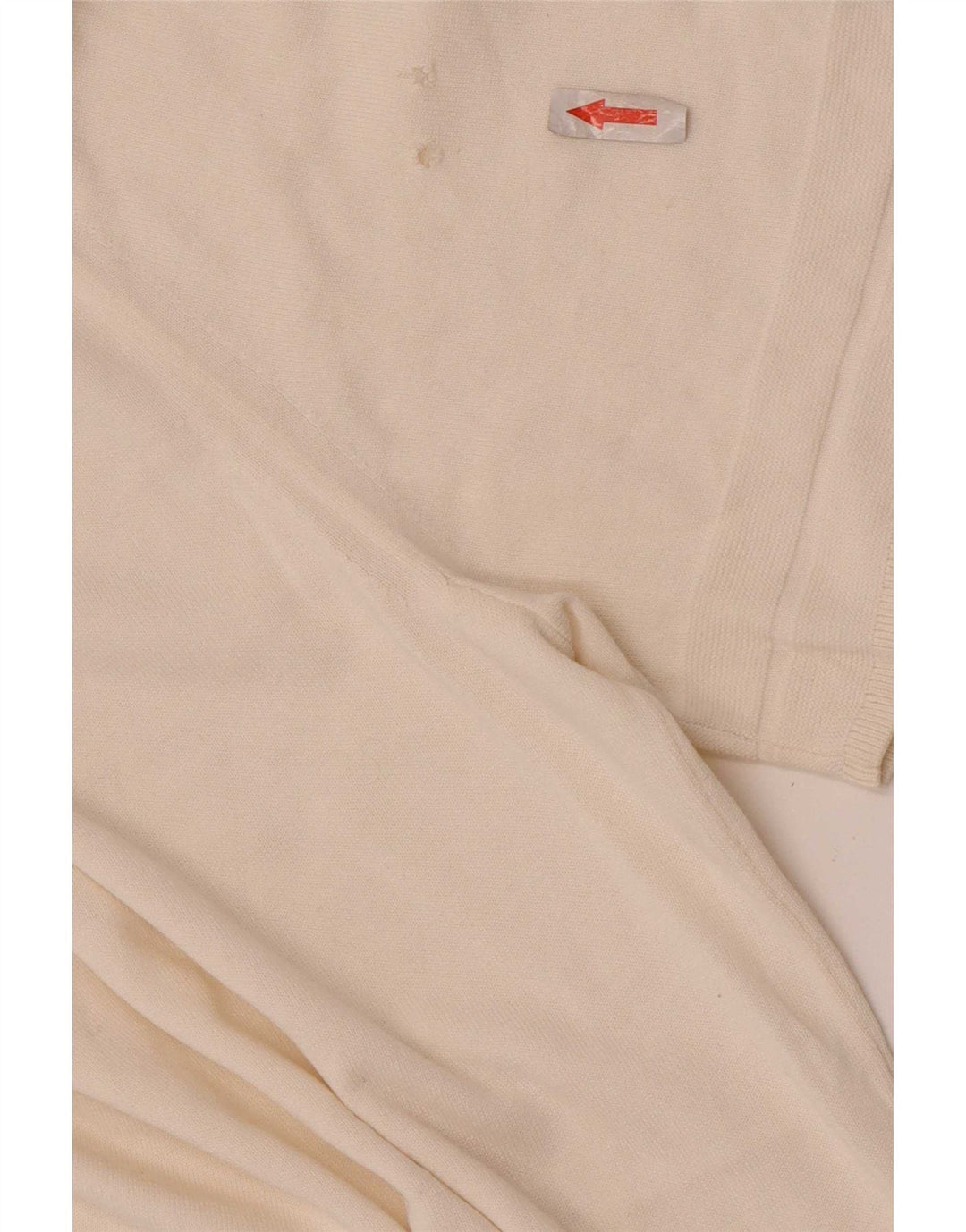 Camiseta feminina regular Cos UK 14 algodão branco médio
