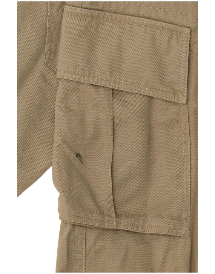 Calça cargo reta masculina Volcom W32 L27 algodão cáqui