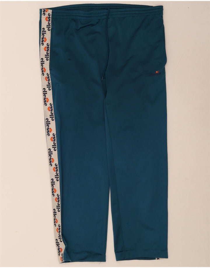 Calça Ellesse masculina de agasalho gráfico XL azul colorblock poliéster