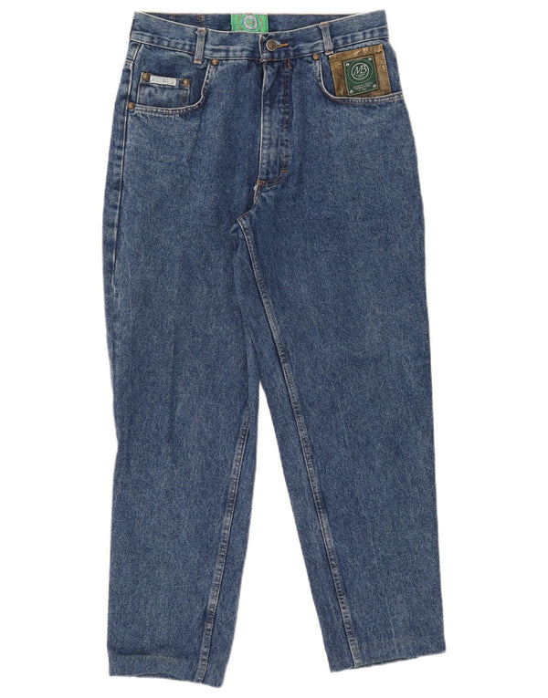 Calça jeans feminina de cintura alta Multiblu IT 48 XL W32 L27 Azul