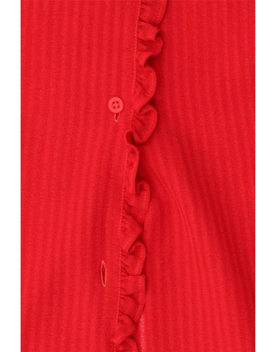Blusa feminina vintage UK 14 listrada vermelha média