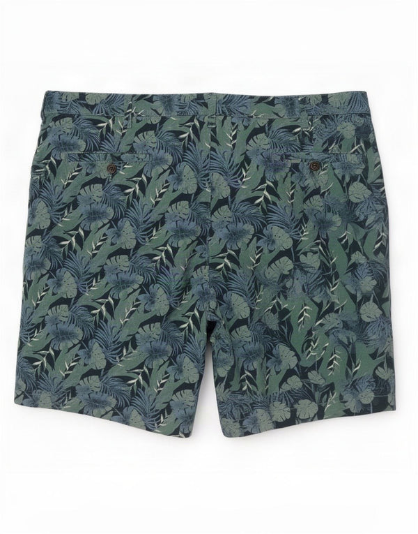 Dockers Mens Chino Shorts 2XL W44 Azul Floral Algodão Havaiano