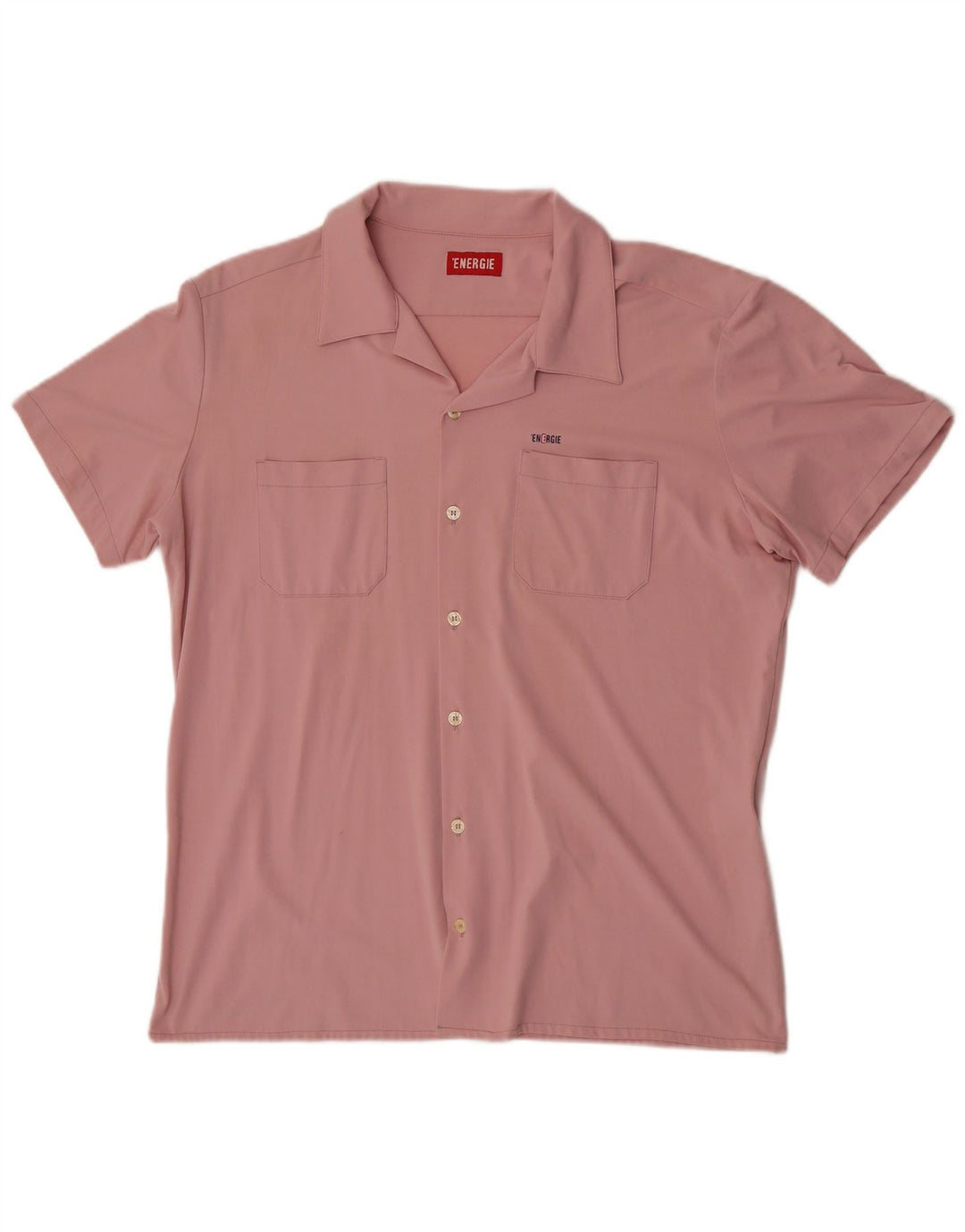 Camisa masculina de manga curta Energie XL rosa Tactel